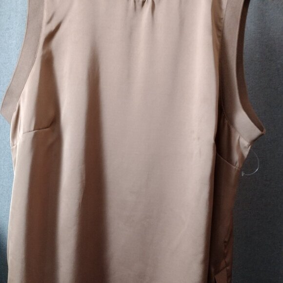 Rafaella Sleeveless Blouse XL Beige | Lightweight Work Top NWOT - Picture 6 of 6